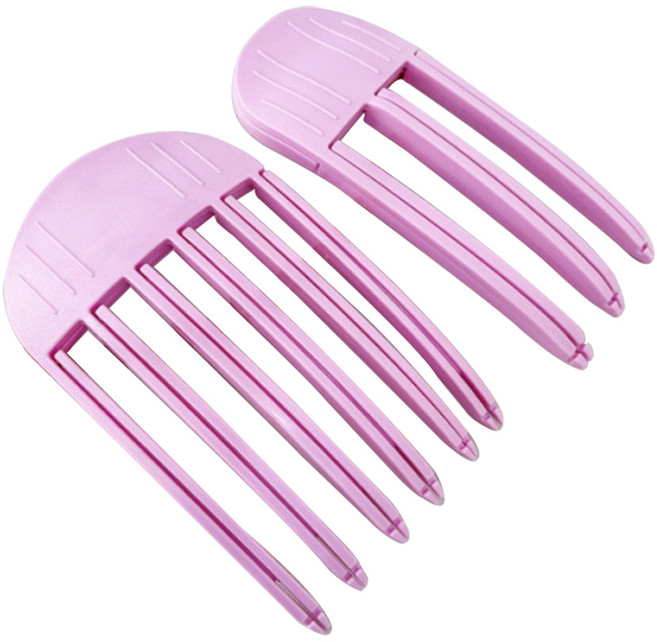 라이퓨 헤어 뿌리 볼륨 집게 6핀 + 3핀 세트, 1세트, 퍼플