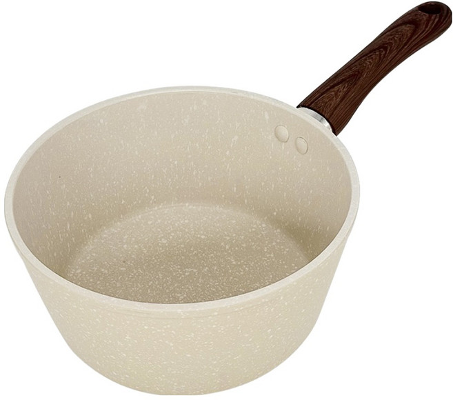 영수산업카멜 논스틱 라면냄비, 베이지, 1개, 17cm