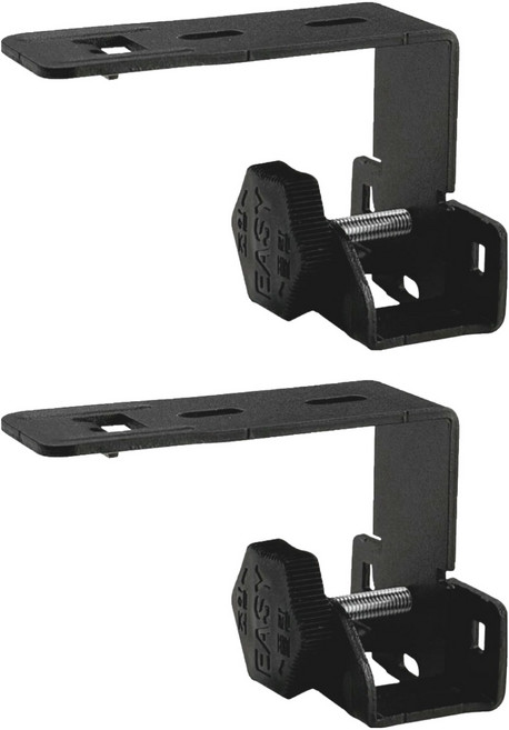 더원홈데코 안뚫어고리 이지픽스2 일반형 75 x 55 x 25 mm, 2개, 블랙