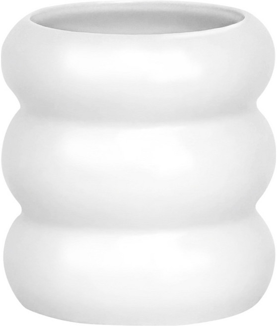 데미무드 마카롱 세라믹 다용도 브러쉬 꽂이, 1개, 화이트 유광