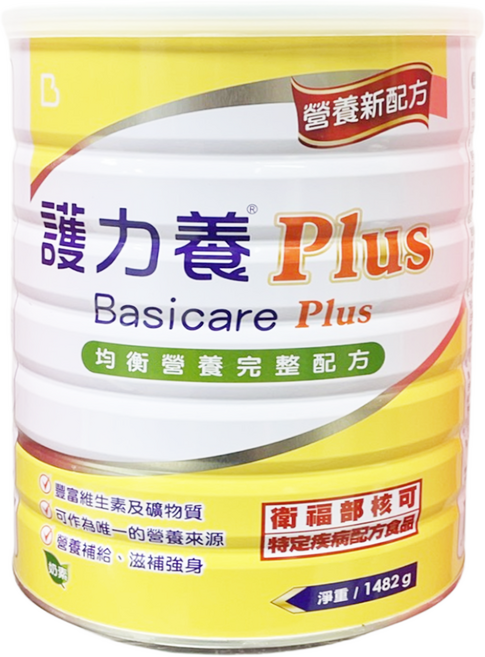 Basicare 護力養 PLUS均衡營養完整配方, 1個, 1482g