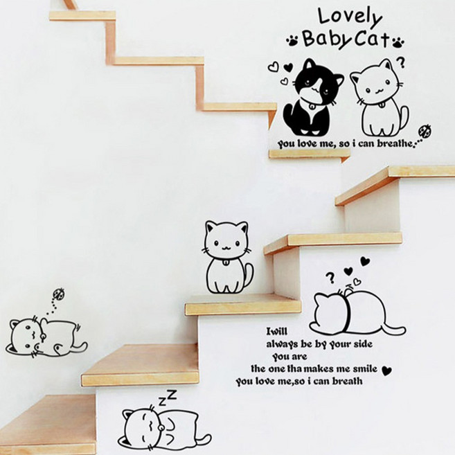 이소온 고양이 인테리어 포인트 시트지 2p