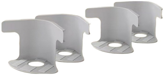 그린리빙 침대 모서리 고정대 4p + 고정밴드 4p 세트, 그레이, 1세트