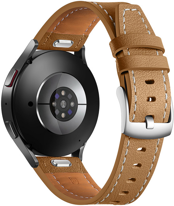 하마테 퀵핏 고급 가죽스트랩 20mm, 카멜, 1개