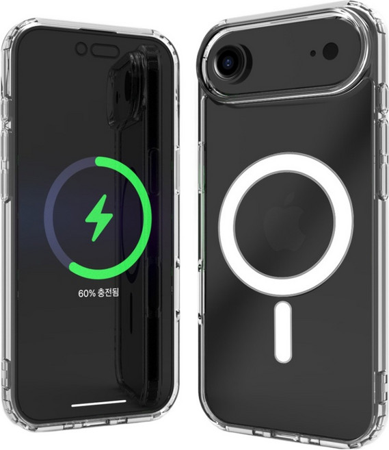 에이팔란스 큐빅스 변색방지 맥세이프 호환 실리콘 젤리 휴대폰 케이스