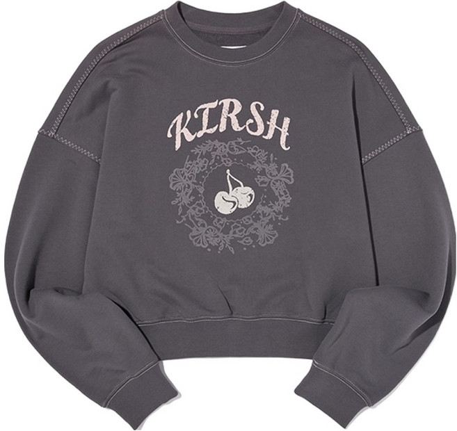 KIRSH 復古圖案短版大學T