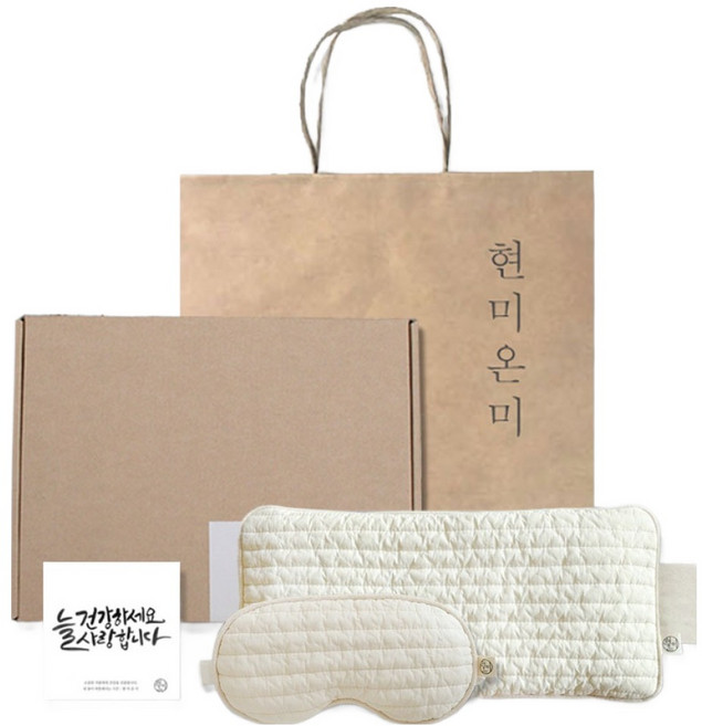 현미온미 찜질팩 2종 선물세트 내추럴, 1세트