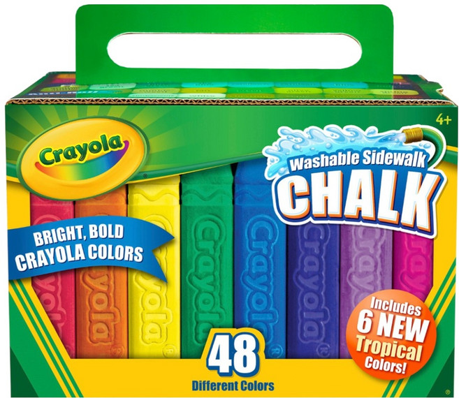 Crayola 繪兒樂 可水洗粉筆, 48支, 多色