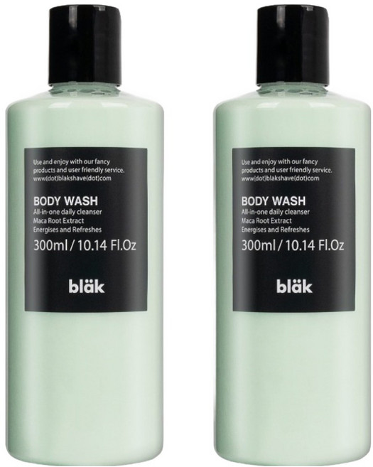 블락 마카 에너지 바디워시, 2개, 300ml