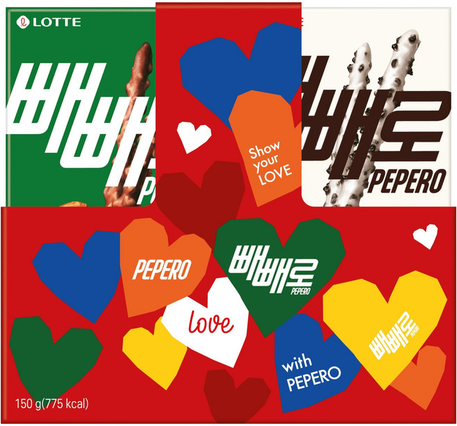 빼빼로 캐리어 4입 세트, 1세트