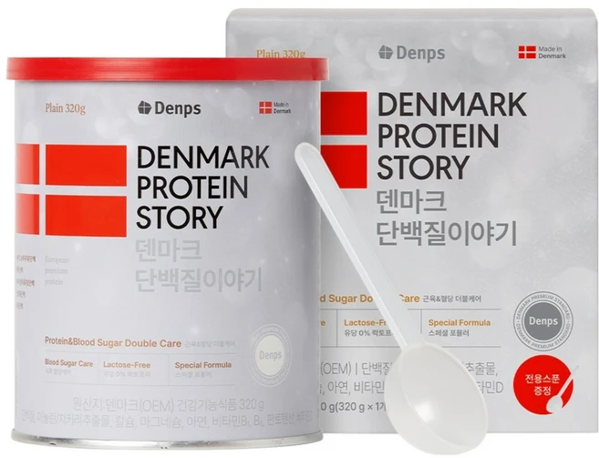 덴프스 덴마크 단백질이야기 복합 프로틴 파우더, 320g, 1개 - 쿠팡