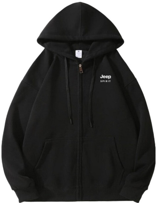 Jeep Spirit 男女通用連帽拉鍊外套