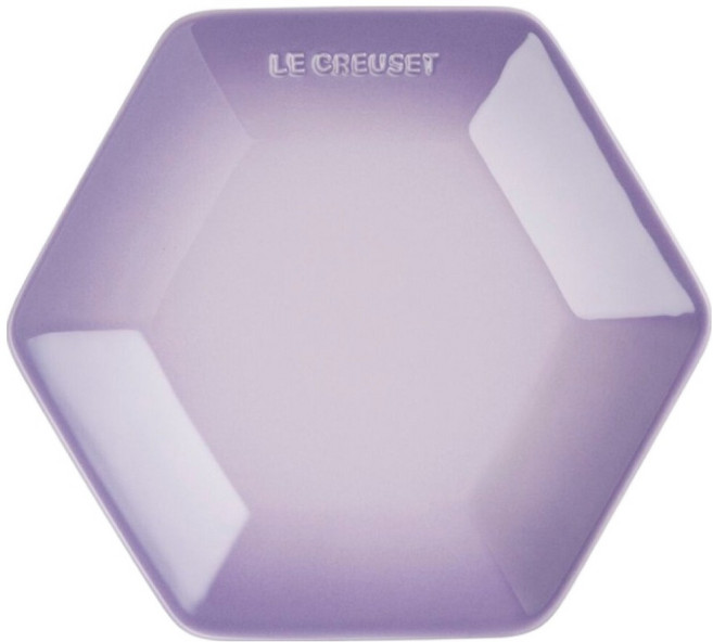 LE CREUSET 瓷器 六角盤 21cm 藍鈴紫 1個