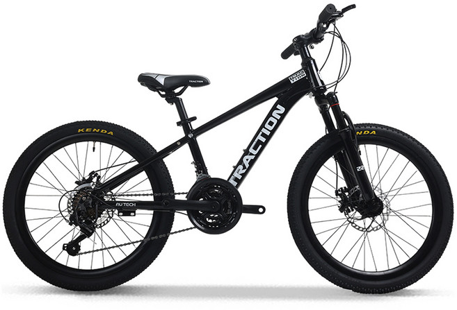 에이유테크 트랙션 M722 알루미늄 시마노 21단 서스펜션 MTB 자전거 55.88cm 방문설치, 블랙, 1개, 147cm