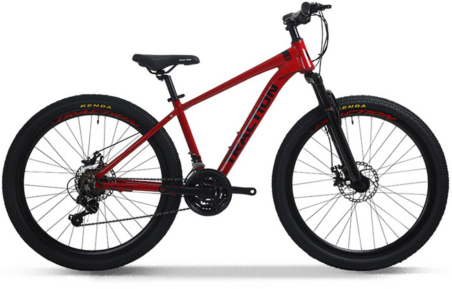 에이유테크 트랙션 M726 로드 시마노 21단 알루미늄 출퇴근 MTB 자전거 66.04cm 방문설치, 레드, 1개, 166cm