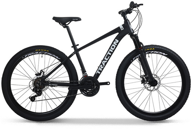 에이유테크 트랙션 M726 로드 시마노 21단 알루미늄 출퇴근 MTB 자전거 66.04cm 방문설치, 블랙, 1개, 166cm