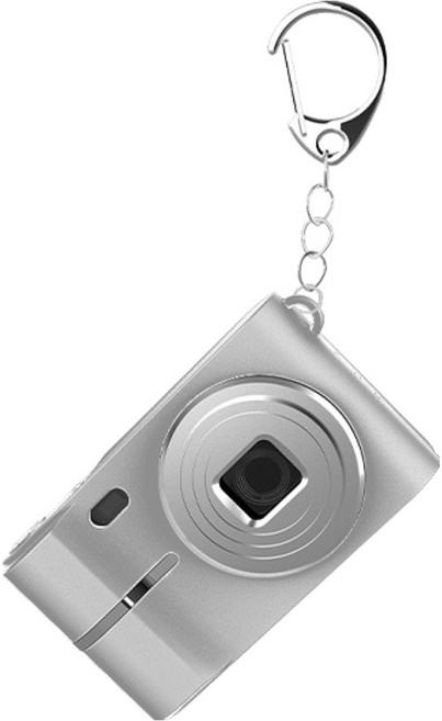 부이 Y2K 휴대용 사진 영상 미니 레트로 감성 디지털 카메라 + SD카드 + 고양이키링 세트 B5CA-02K, B5CA-02K(SILVER), 1세트
