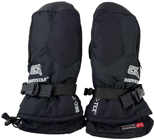 그루브스타 GRS 핑거미튼 방한 겨울 스포츠 장갑, 블랙, 1개