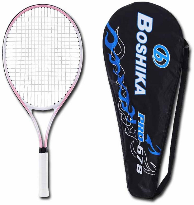 BOSHIKA 초경량 카본 파스텔 테니스 라켓 + 가방 세트, 혼합색상, 1세트