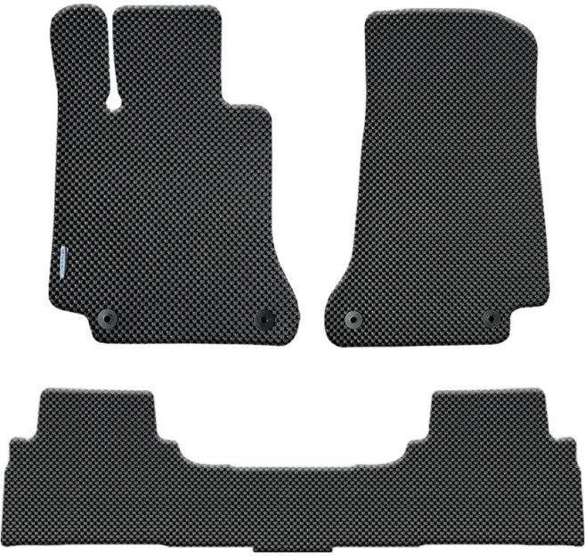 더존 엠보싱 카매트 풀세트 TSE-01, 테슬라 모델3 20~ 3P, 올블랙
