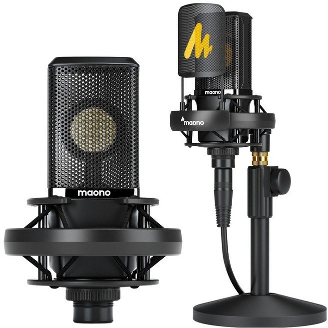 마오노 XLR 콘덴서 마이크, PM500, 블랙