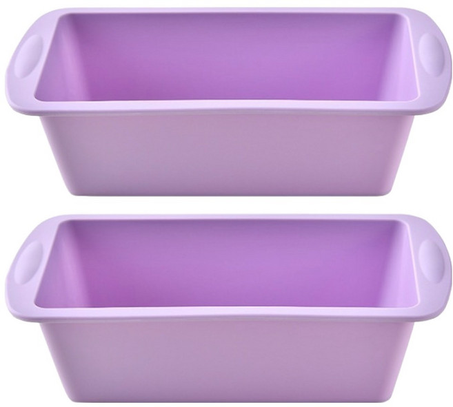 빅벅 실리콘 식빵틀 베이킹 오븐용 빵틀 큐브 퍼플, 2개
