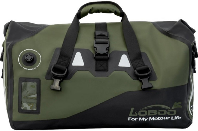 로부 스퀘어 퀵스트랩 오토바이 방수가방 50L, 밀리터리그린