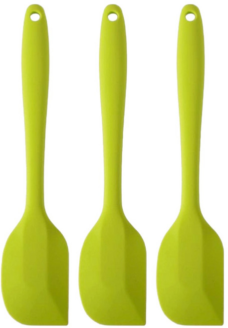 빅벅 다용도 플래티넘 실리콘 알뜰주걱, 그린, 3개
