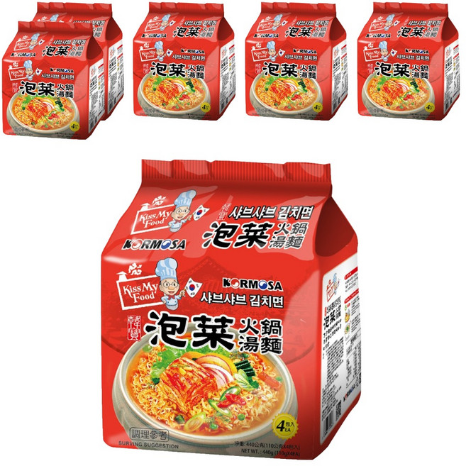 KORMOSA 韓寶 泡菜火鍋湯麵 110g, 24包