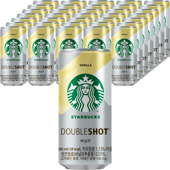 스타벅스 더블샷 바닐라, 200ml, 36개