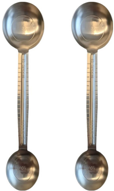 키친하우스 스테인리스 눈금자 요리 양면계량스푼, 2개