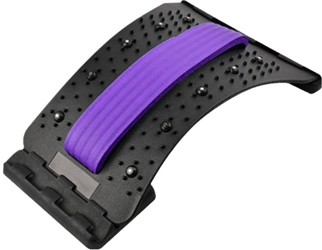 대한 허리 척추 스트레칭 지압 마사지기, 퍼플, 1개