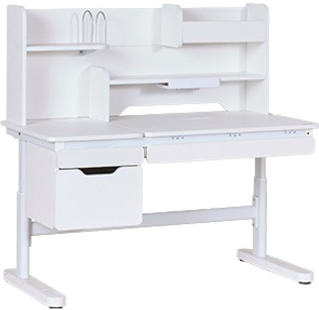 리바트 GLG 프라임 자녀가구 올인원 스마트 책상 방문설치, 화이트