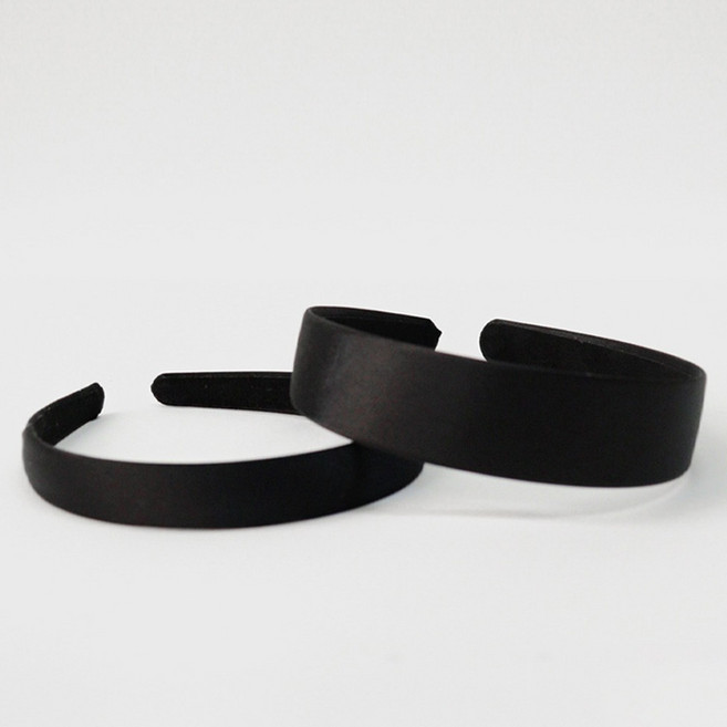 채니봉봉 여성용 무광블랙 헤어밴드 2종세트