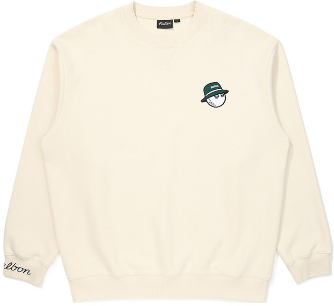 말본 남녀공용 버킷 라운드 맨투맨