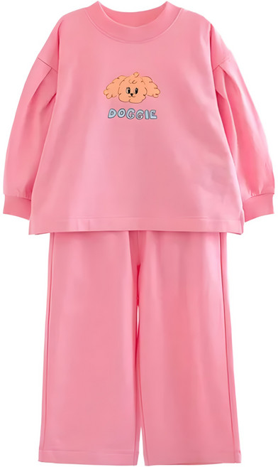 아이러브제이 유아동 꾸꾸 퍼프소매 상하의 세트