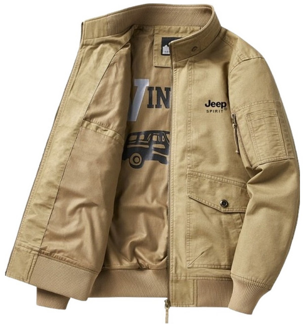 지프스피릿 남녀공용 로고 아웃도어 항공점퍼