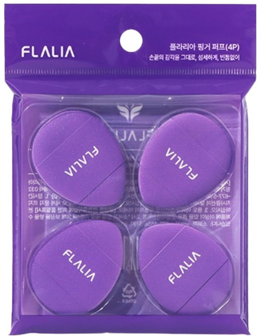 플라리아 핑거 퍼프 4p, 1개, 보라색