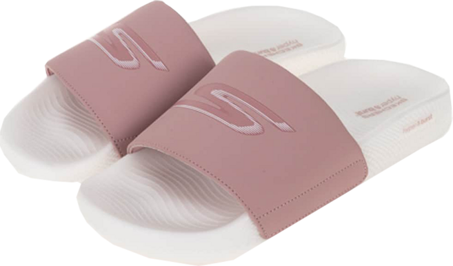 SKECHERS 女款 HYPER SLIDE 拖鞋 140448MVE, 24cm, 粉色