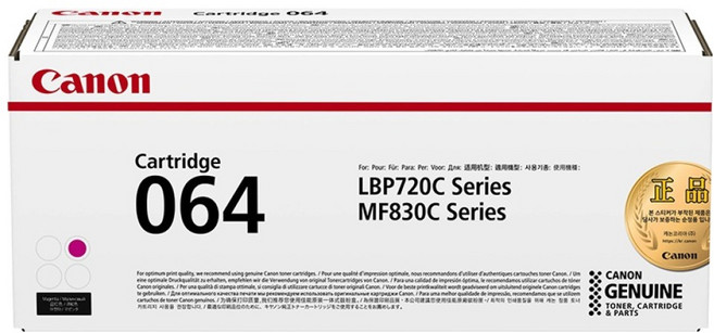 캐논 정품 토너 카트리지, CRG-064M 빨강, 1개