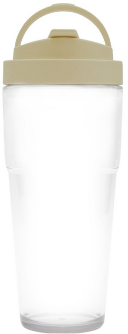 WOKY 沃廚 ECOZEN 渾圓杯 純透復刻款, 瀾沙色, 880ml, 1個