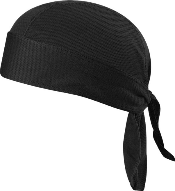 파라주니 땀 흡수 해적 모자 헤어기어 사이클링 캡 헤드스카프 HJ0663, 블랙, 1개