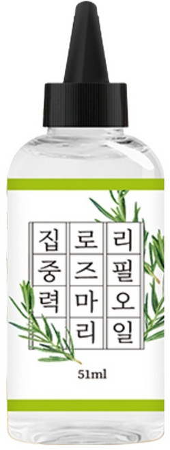 더허브샵 에센셜 디퓨저 리필오일, 1개, 51ml, 집중력 로즈마리