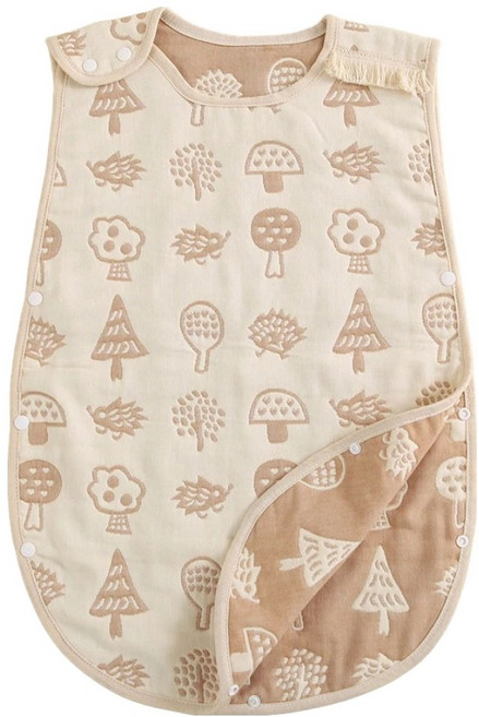 JoyNa 日式6層紗背心式防踢被, 無印森林