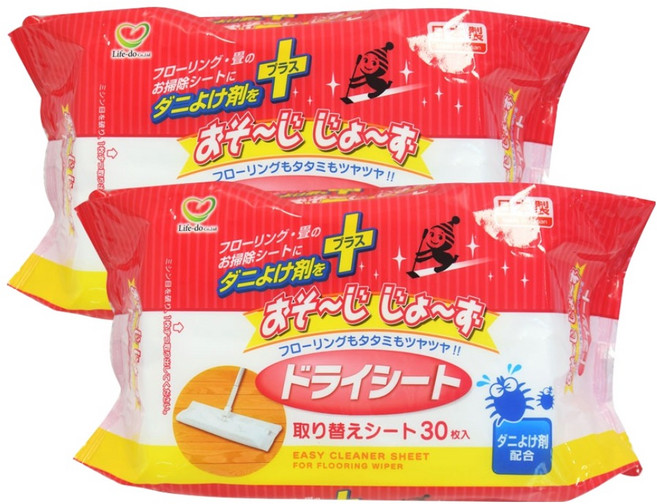 홈앤미 클피카 드라이시트 정전기 청소포 30p, 2세트