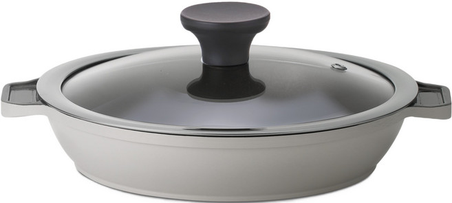 MAREE 인덕션 실버 브리즈 IH 낮은 전골냄비, 20cm, 1개