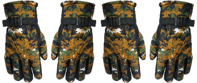 웰픽 스포츠 겨울 스키 등산 장갑 좌우세트, 녹색, 2세트