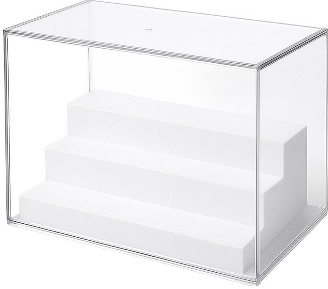 bebehome居家生活 日式公仔展示收納盒 壓克力展示盒 三層透明, 1個