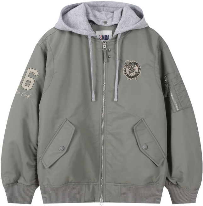 NBA 男女通用 波士頓塞爾提克 單點 MA-1 飛行夾克 N254JP104P