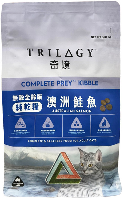 TRILOGY 奇境 全齡貓用 無穀純乾糧, 300g, 1包, 澳洲鮭魚